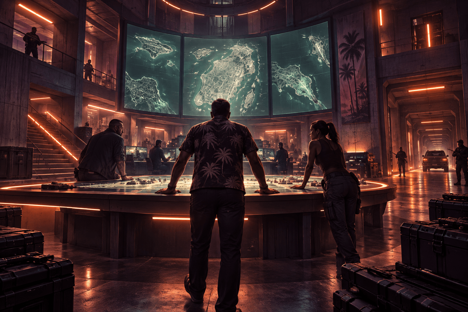 Fictional concept illustration: doomsday facility